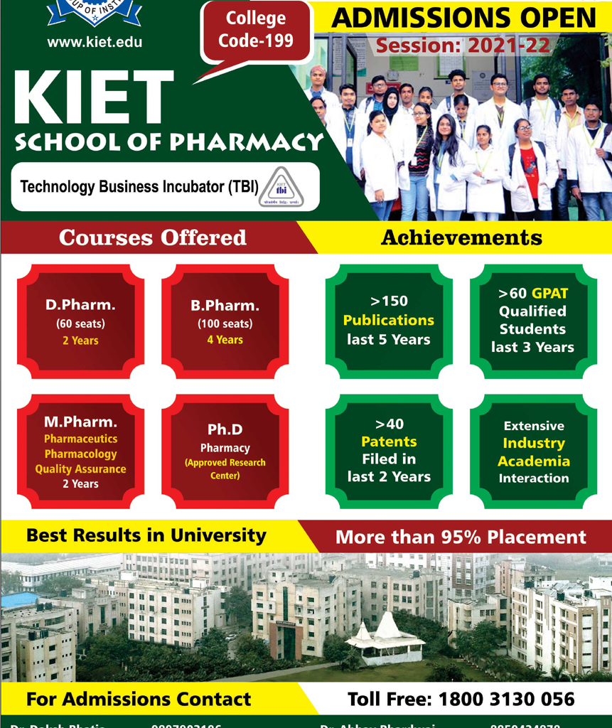 Kiet Group Of Institutions Pharma View