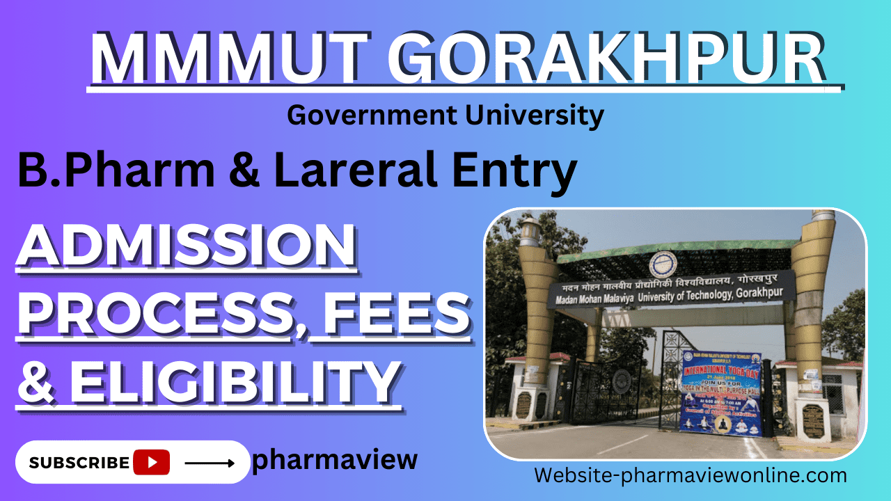 MMMUT B.Pharma Admission