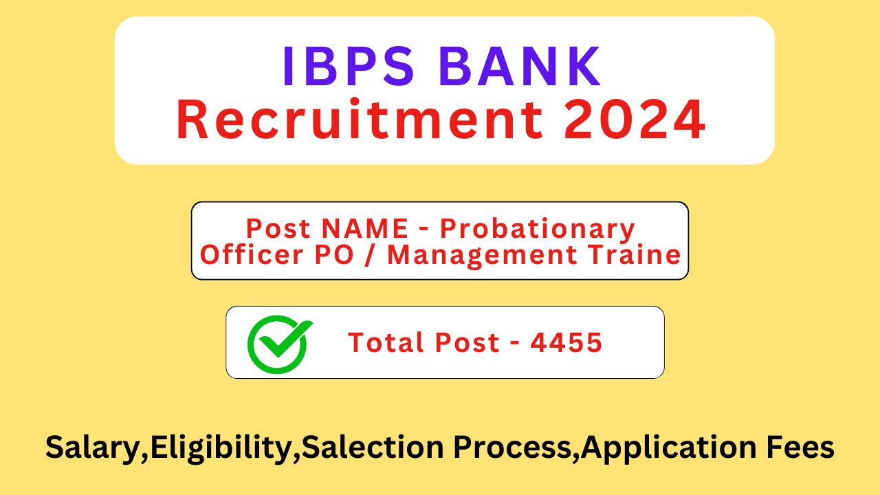 IBPS PO RECRUITMENT 2024: Notification, Apply now