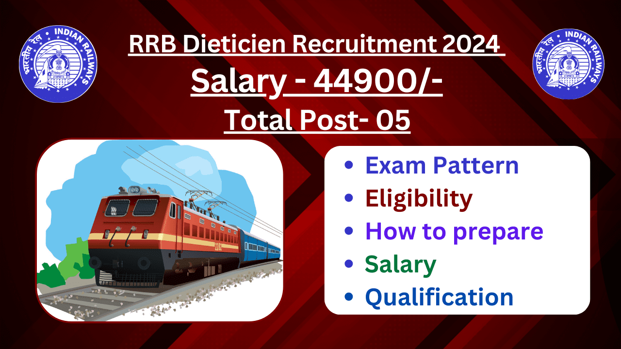 RRB Dietician Recruitment 2024