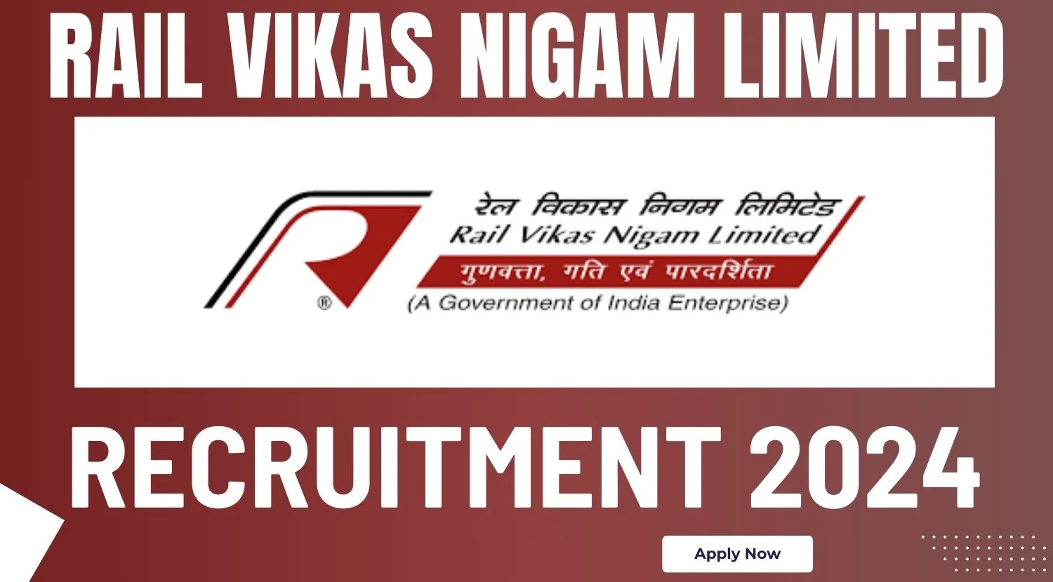 RVNL RECRUITMENT 2024, Apply Now