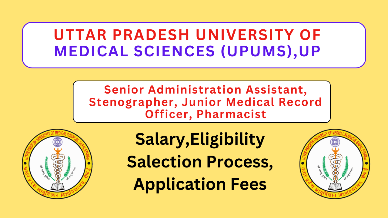 UPMS PHARMACIST VACANCY